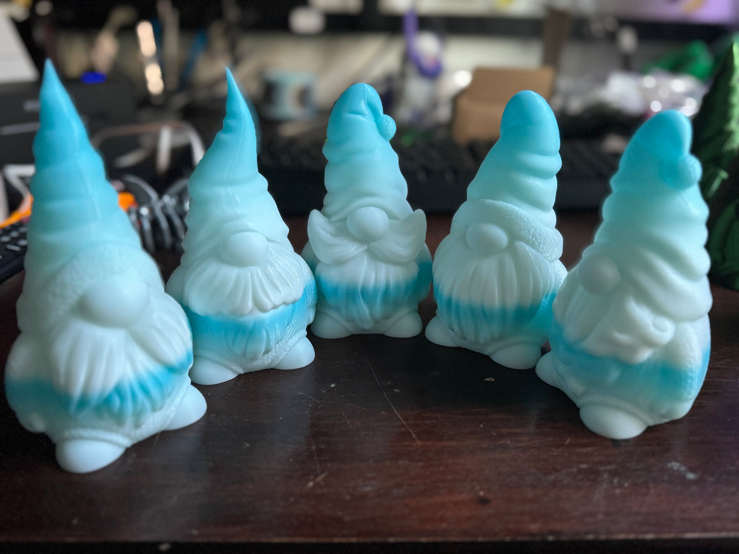 Blue & White Gnome