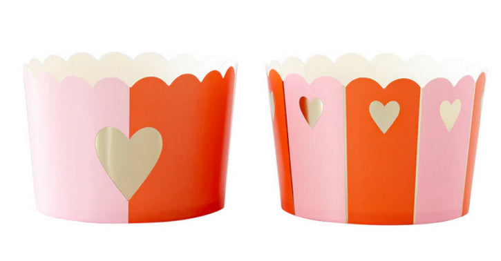 JUMBO Half hearts baking cups