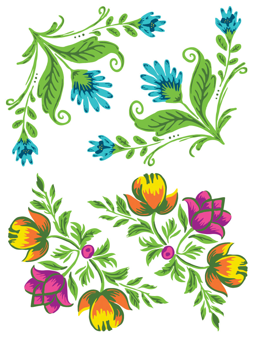 IOD Vida Flora Paint Inlay