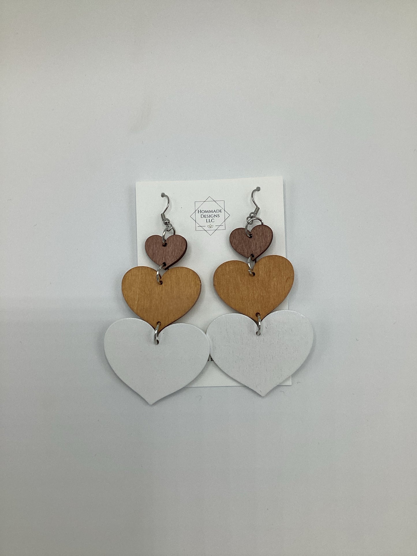 Triple Heart Earring