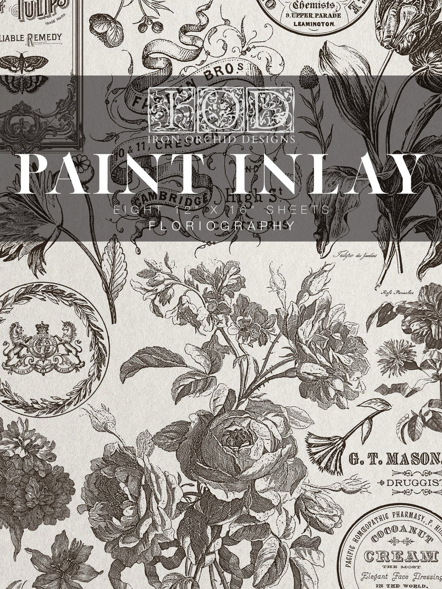 IOD Floriography Paint Inlay Pad
