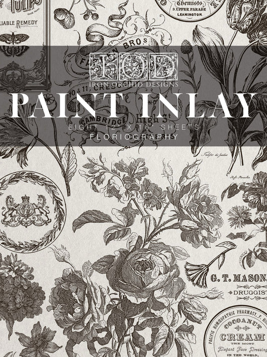 IOD Floriography Paint Inlay Pad