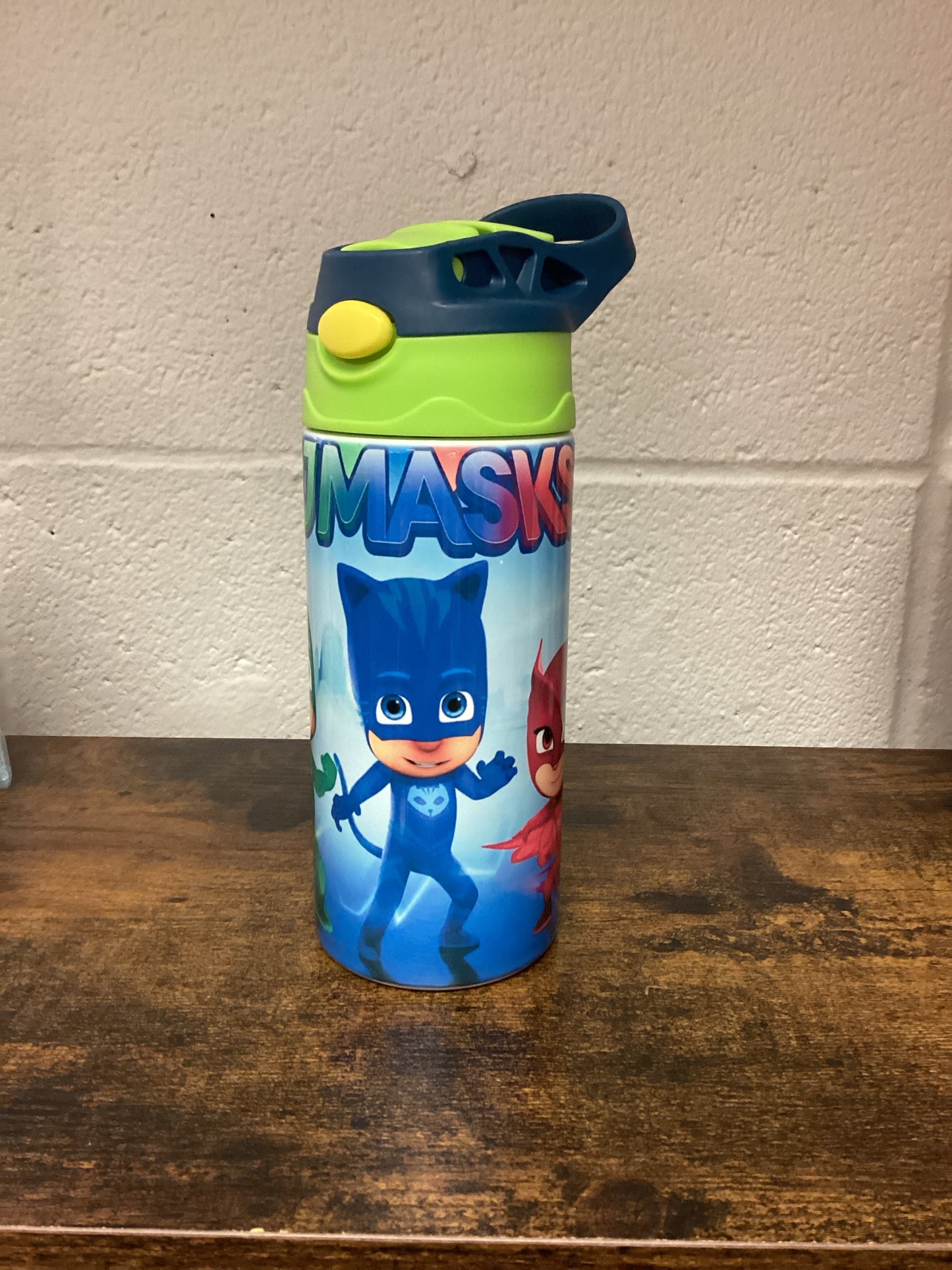 PJ Masks Kids 12 oz Tumbler - green/blue lid