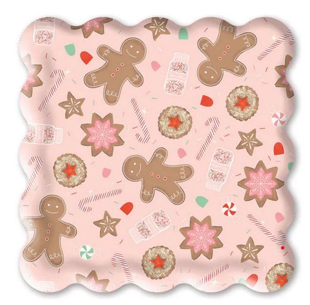 Pink Gingerbread Man Plate