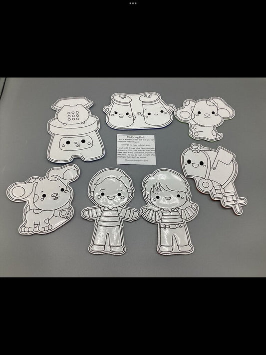 7 Piece Coloring Doll