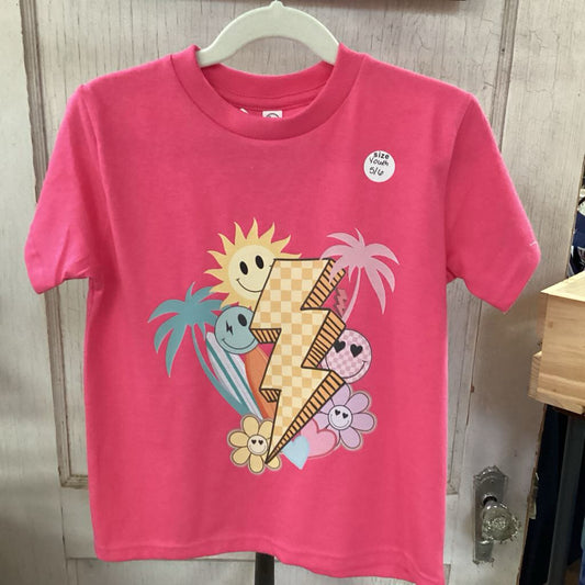 Summer Lightning Bolt Youth 5/6 T-shirt