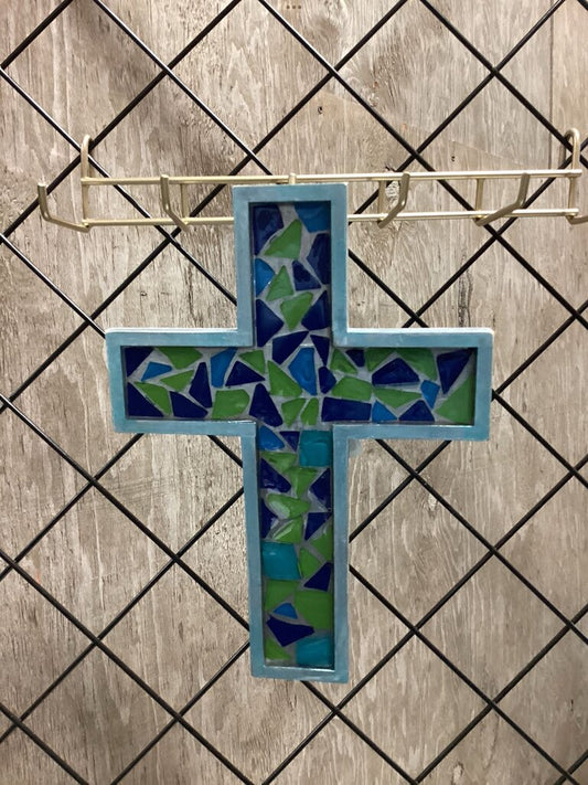 Blue & Green Cross