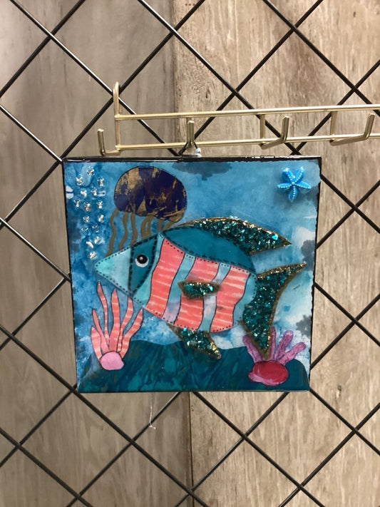Fish Collage 6X6