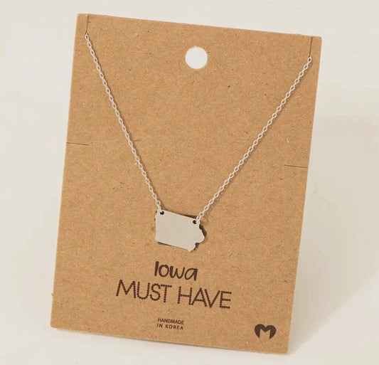 Iowa Pendant Necklace S