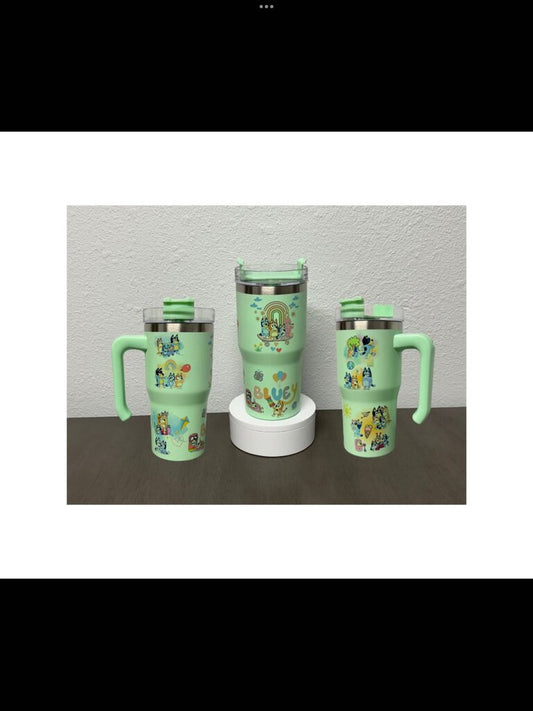 Bluey 16oz Green Tumbler