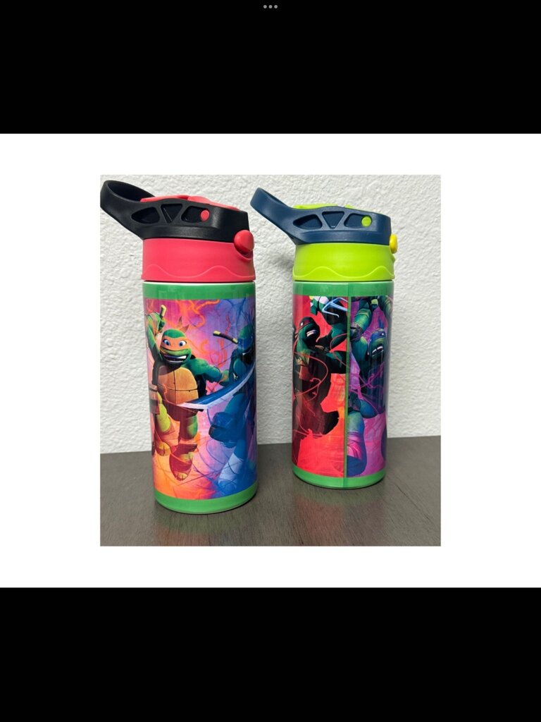 Teenage Mutant Ninja Turtles Kids 12oz tumbler- green/blue lid