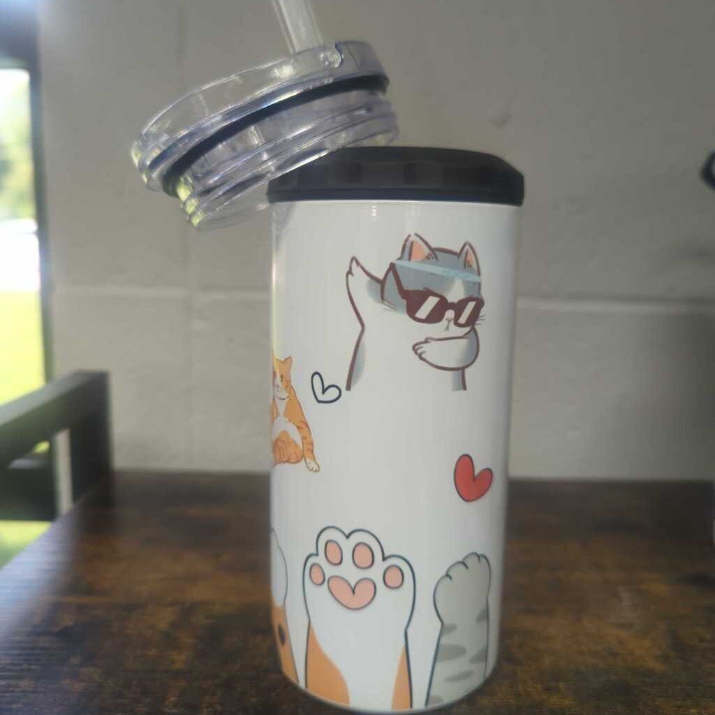Cat Life 16oz Koozie/Tumbler