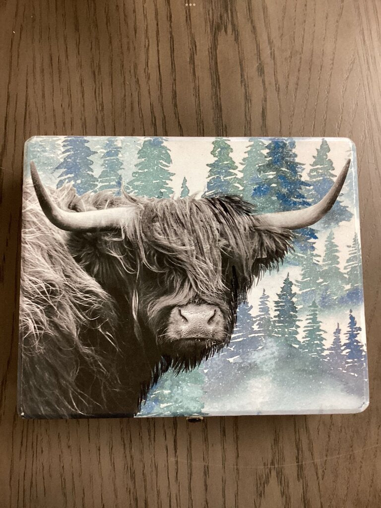 Highland Cow Memory Box