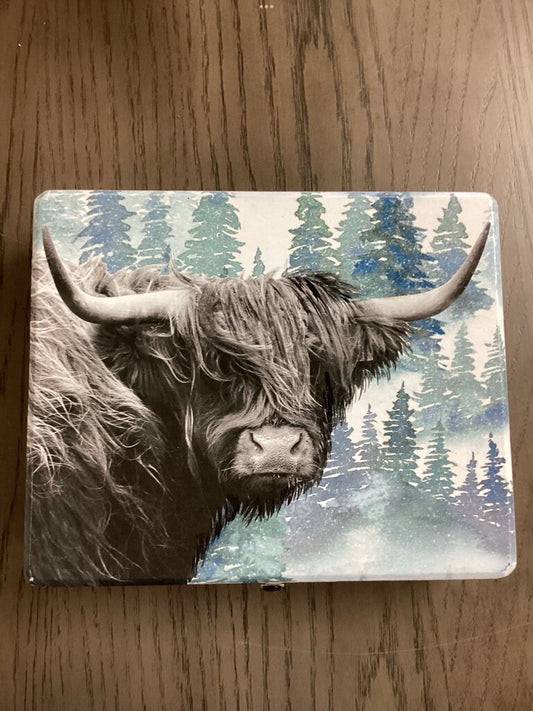 Highland Cow Memory Box