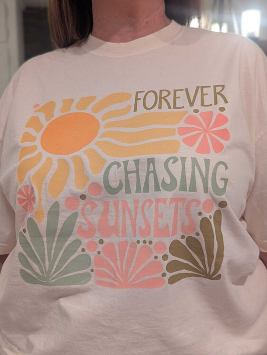 Chasing Sunsets Large Tshirt