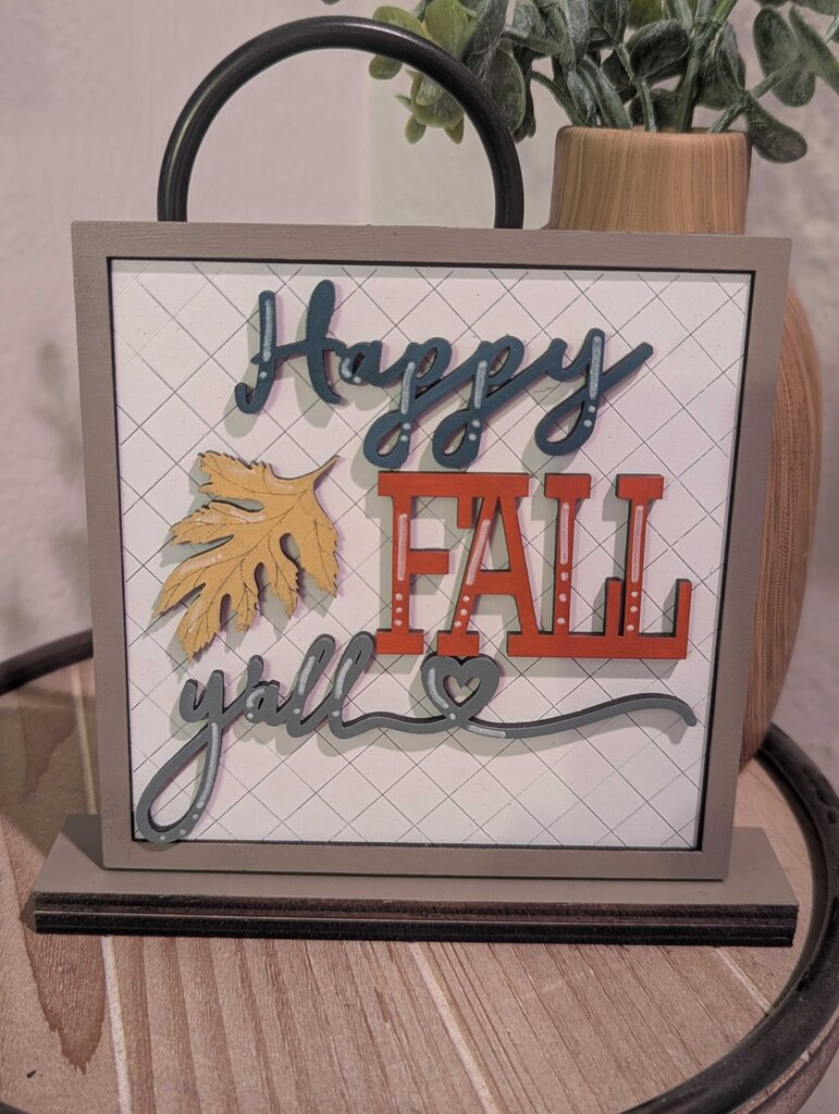Happy Fall Y'all Square