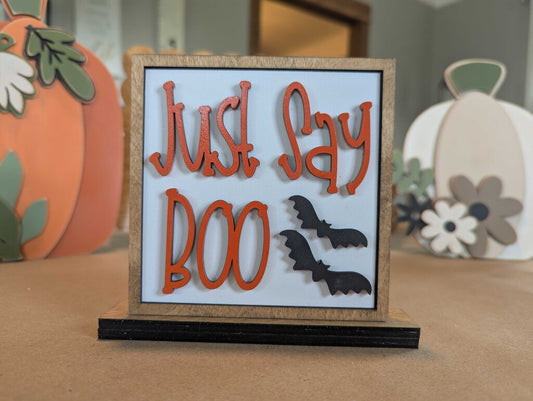 Just Say Boo Halloween Square