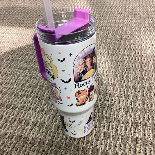 40oz Hocus Pocus with handle Purple