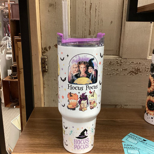 40oz Hocus Pocus with handle Purple