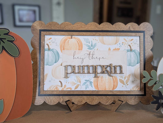 Hello there Pumpkin Rectangular Sign