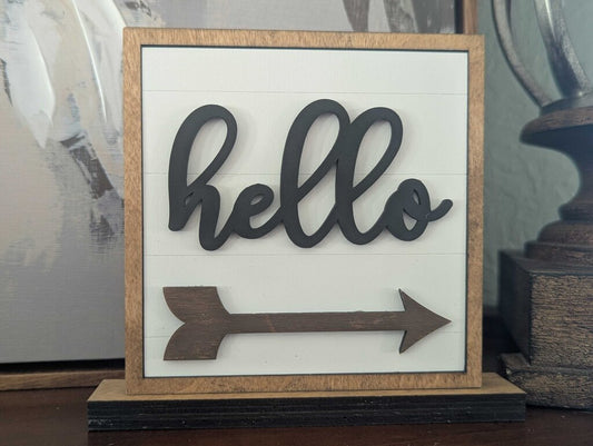 Hello arrow Square