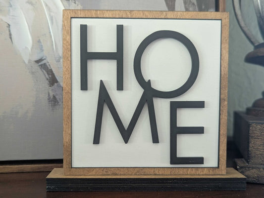 Black & White Home Square