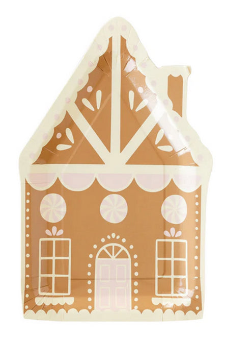 Gingerbread House paper plate