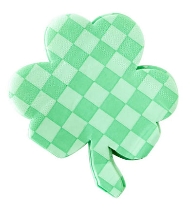 Checkered Shamrock napkin