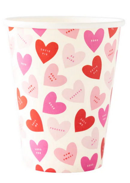 Heart paper cups