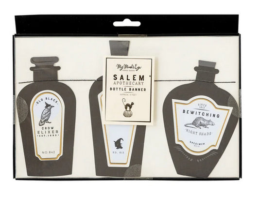 Salem Apothecary Potion Bottles Banner