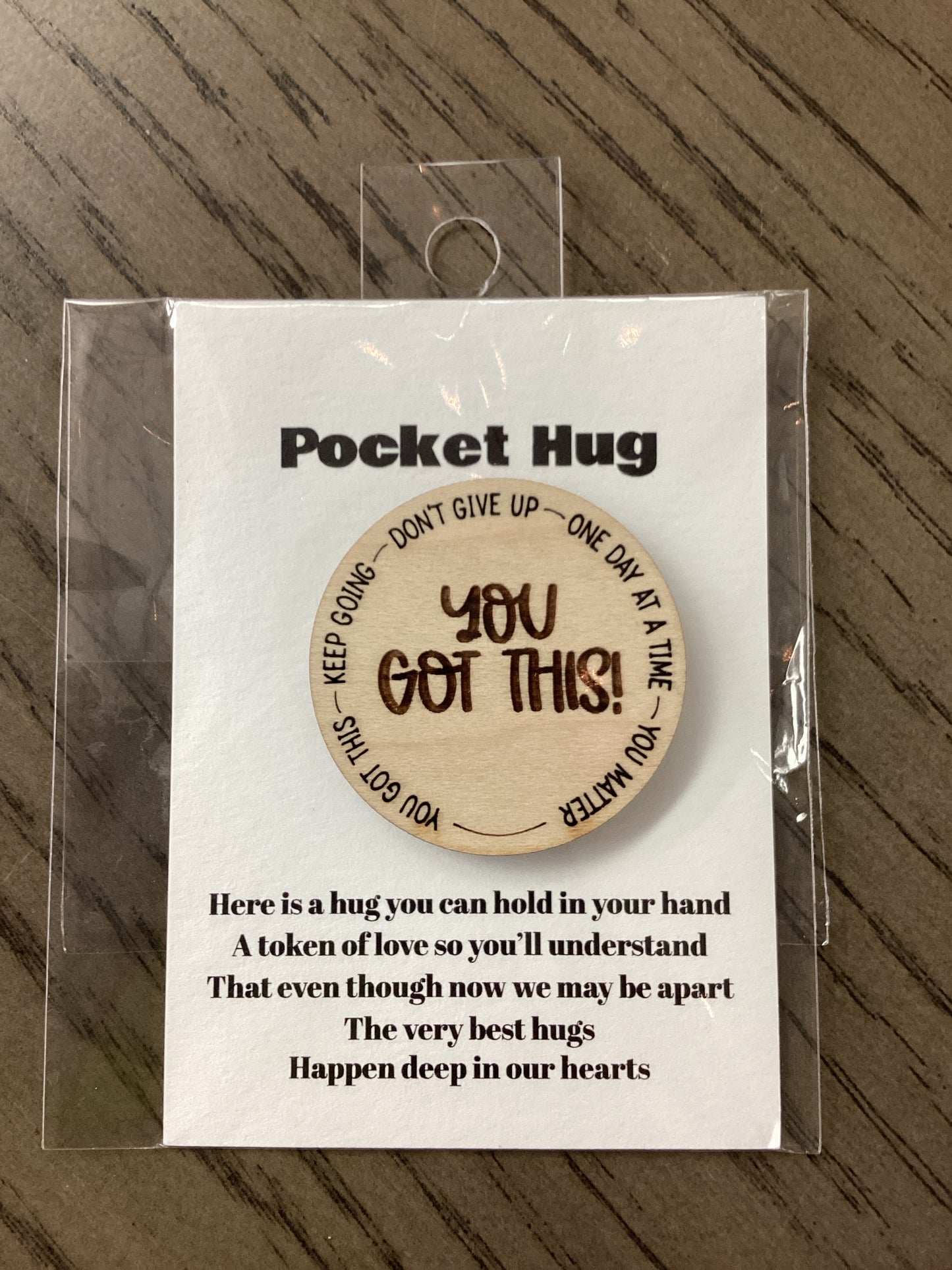 Don't Give Up Pocket Hug