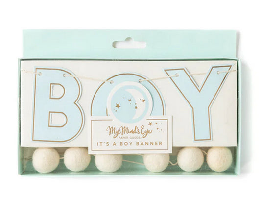 Boy Baby Blue Banner