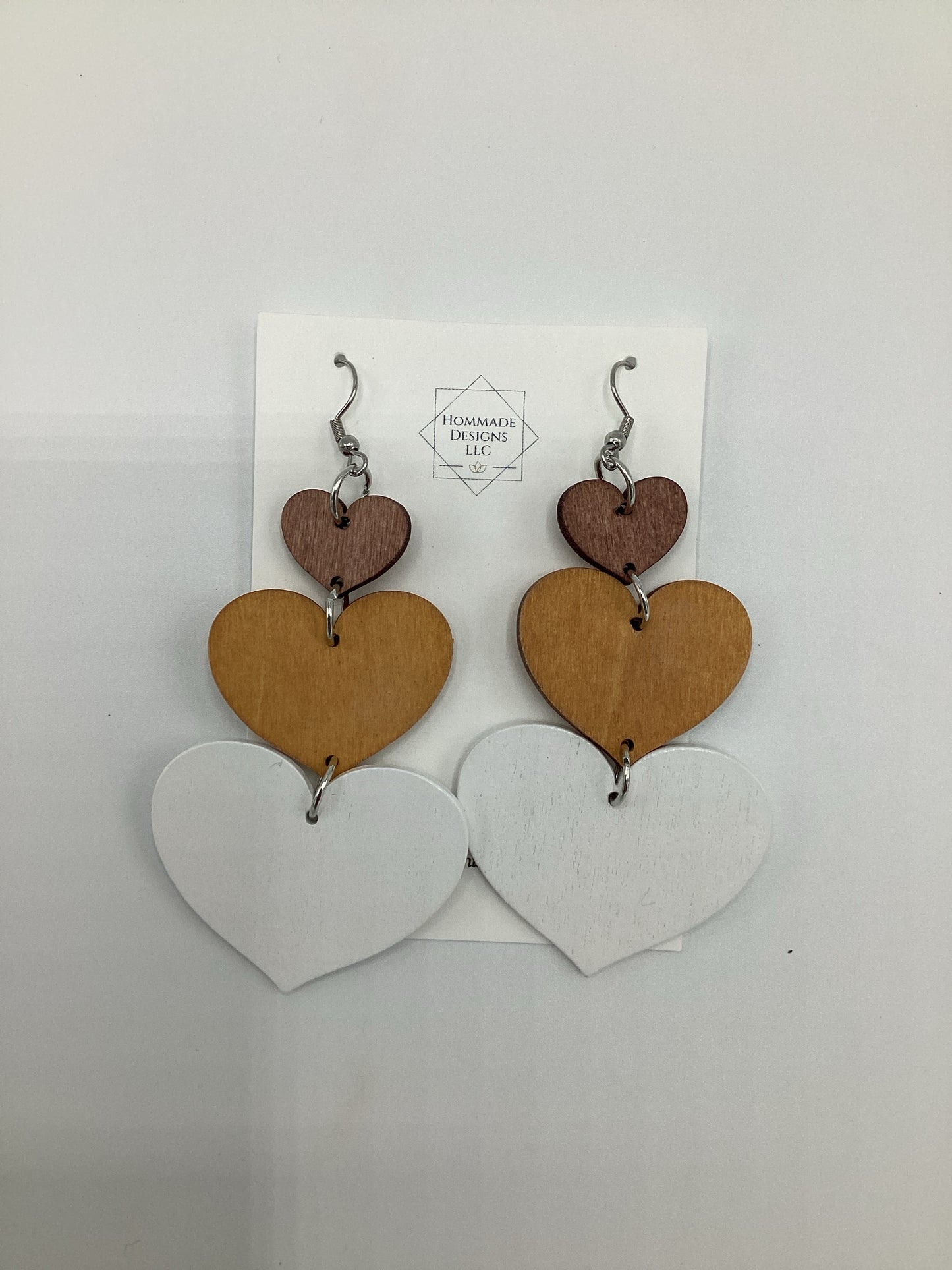 Triple Heart Earring