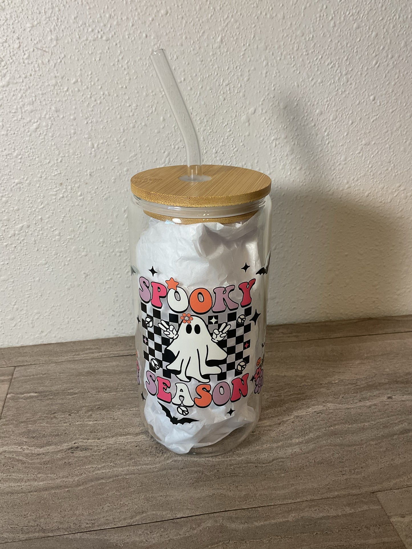 Spooky Season Glass Cup