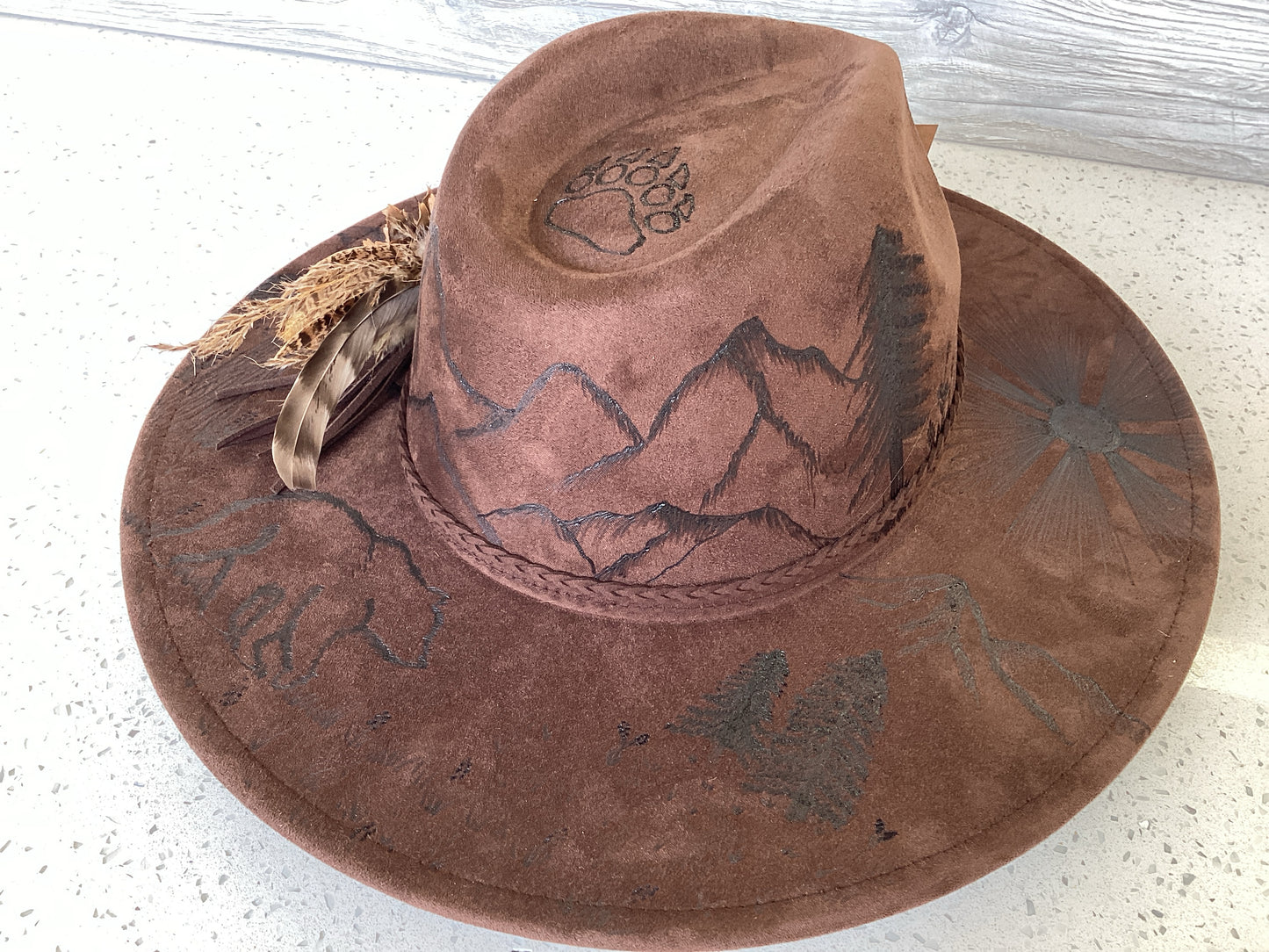 Brown Custom Hat