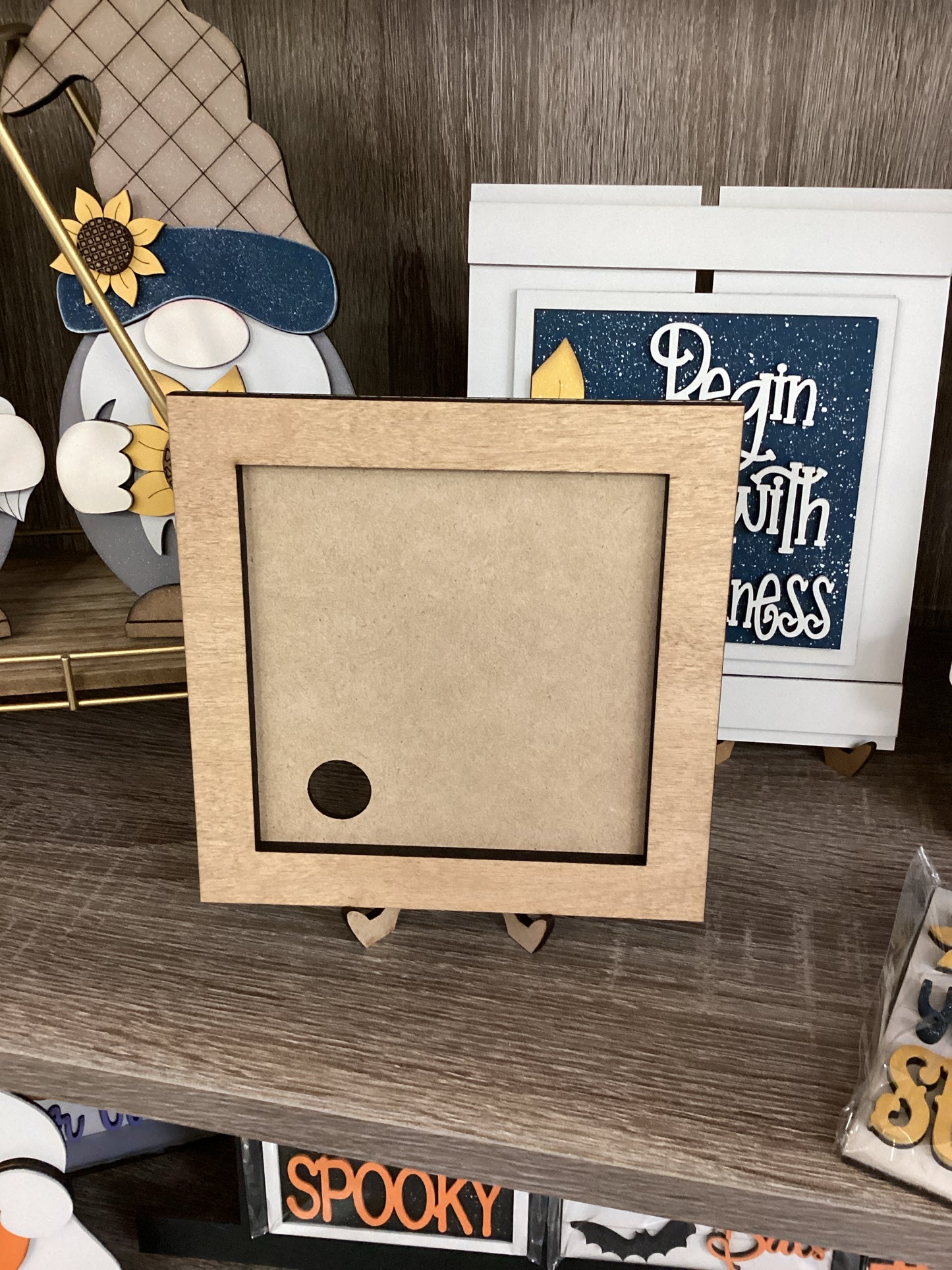 Brown Single Square Frame