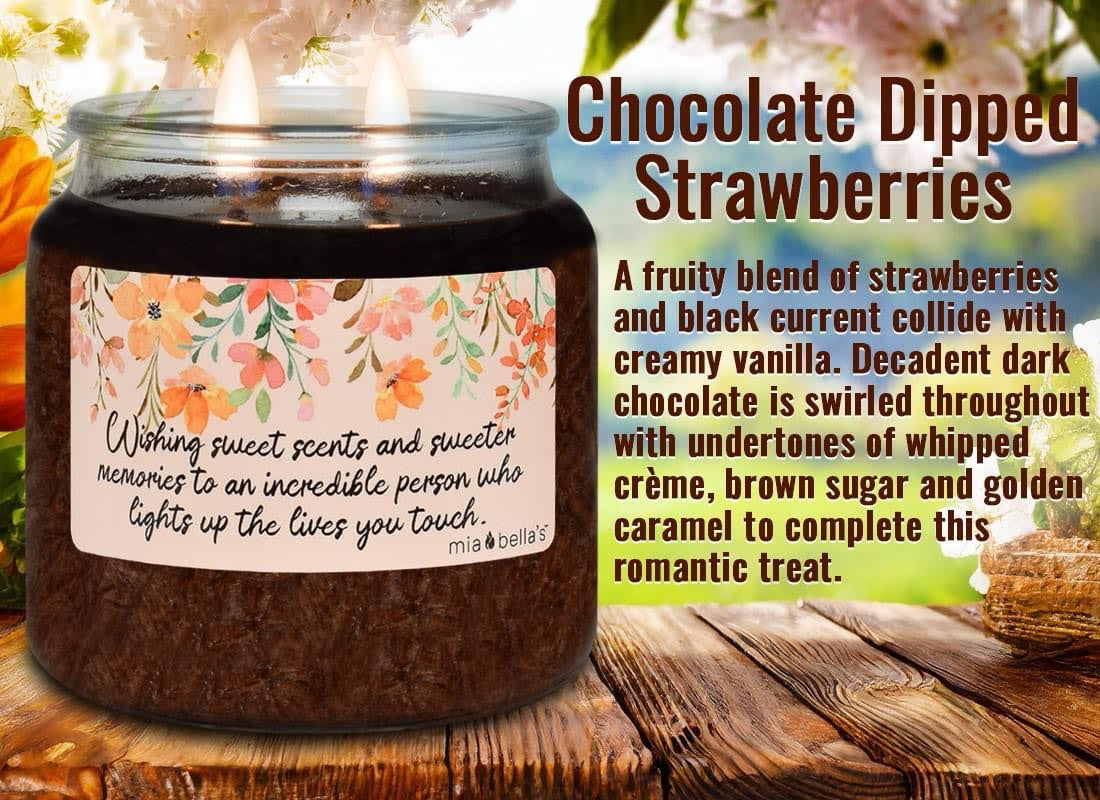 Chocolate Dipped Strawberries Candle