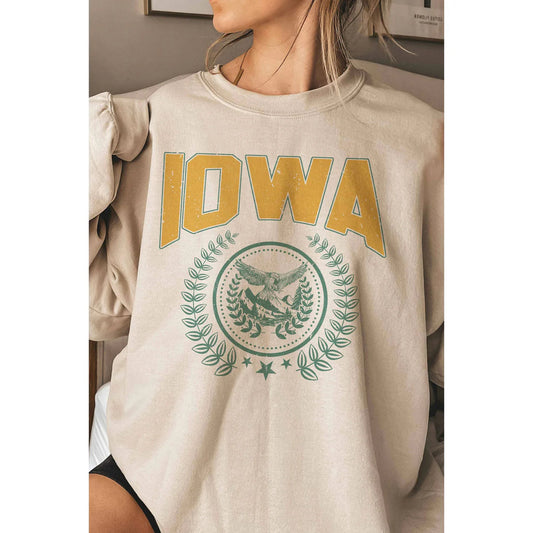 SMALL Iowa Wreath Sweatshirt