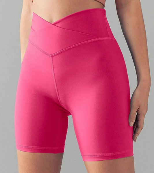 Hot Pink Biker Shorts S