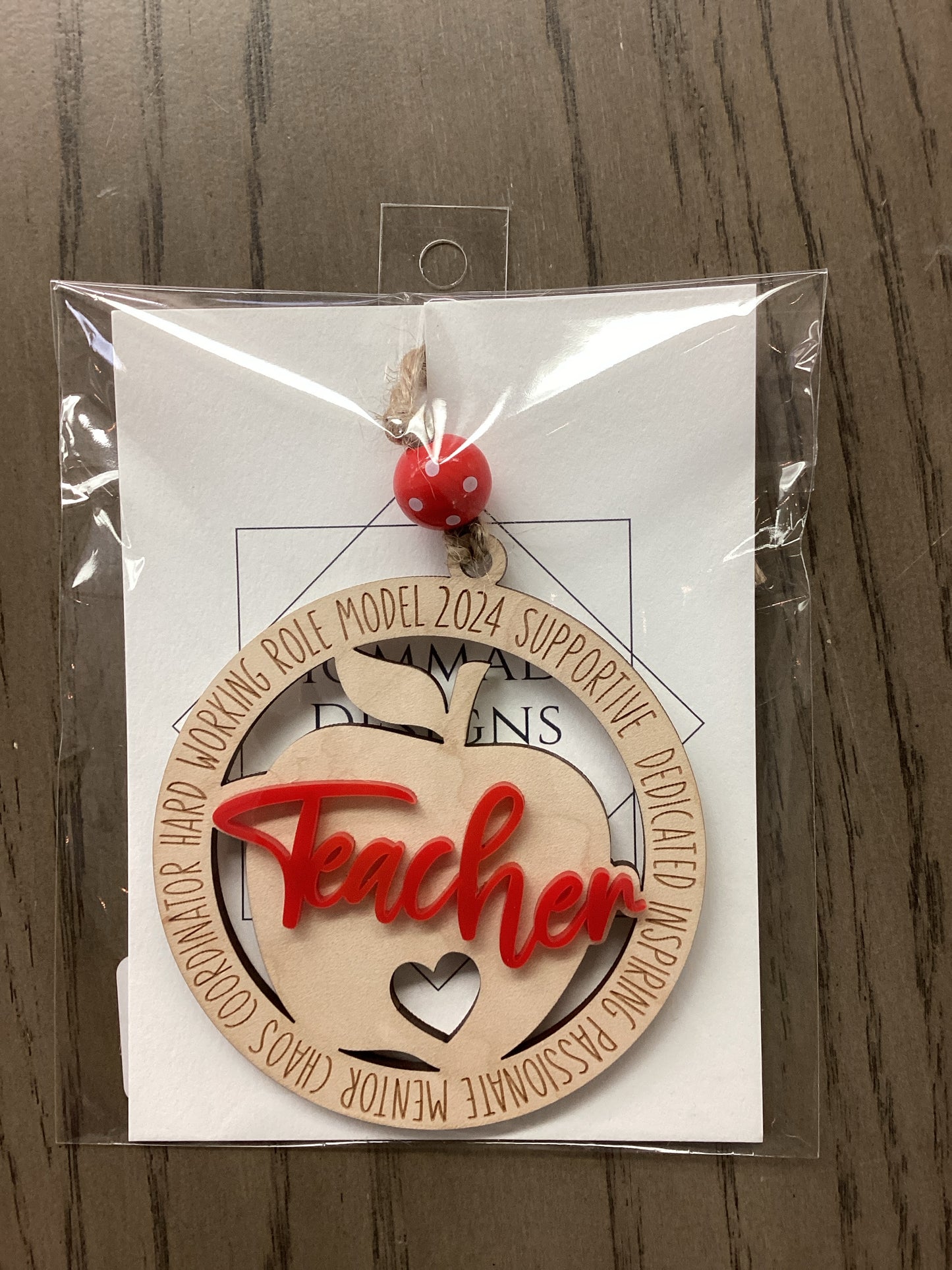 Teacher acrylic  keepsake ornament