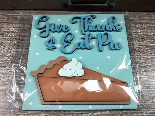 Thanksgiving Square Eat Pie