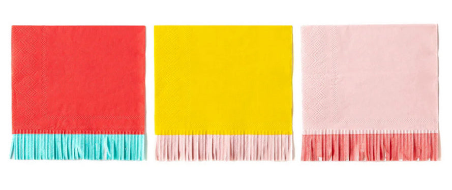 Hip Hip Hooray Fringe Napkin