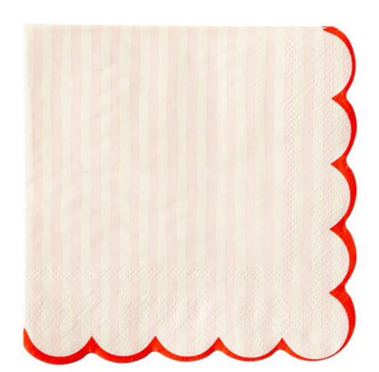 Pink stripe napkin