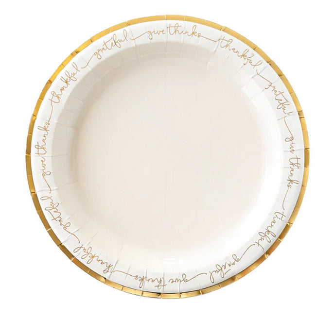 Harvest Word Charger Plates