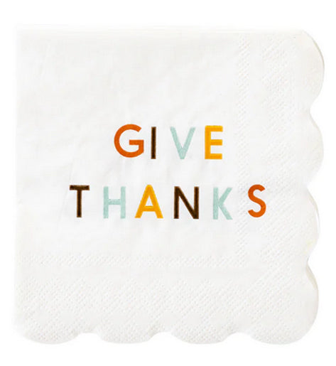 Give Thanks napkins