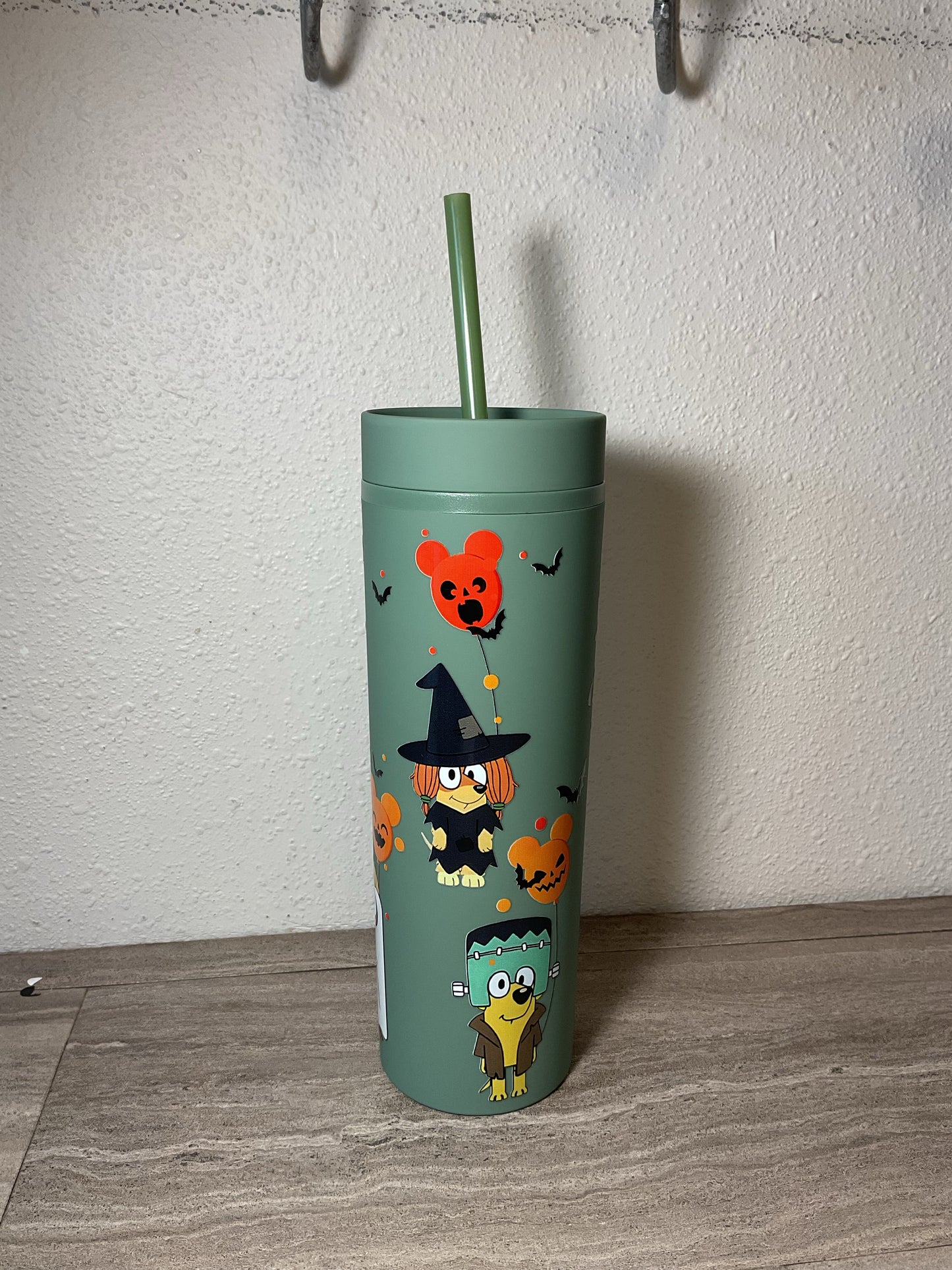 Bluey Halloween Tumbler - Green