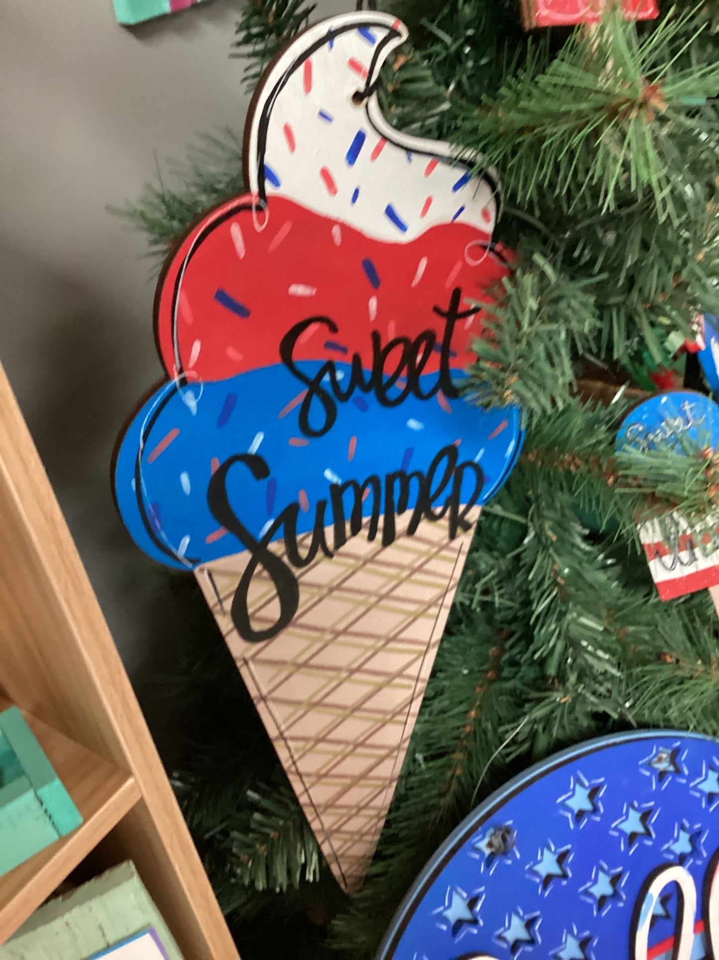 Ice Cream Door sign