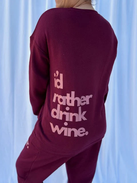 i'd rather drink wine large