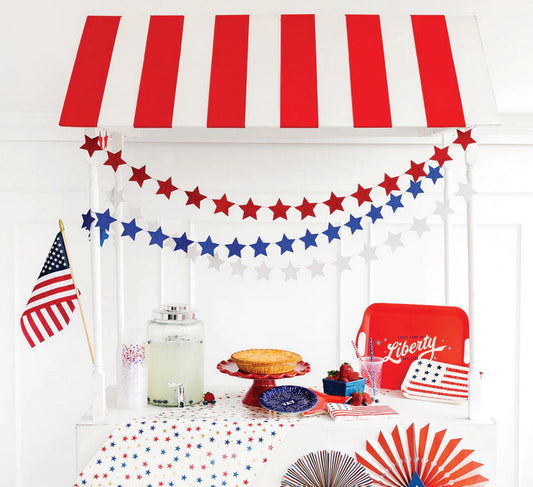 Stars and Stripes Star Mini Banner