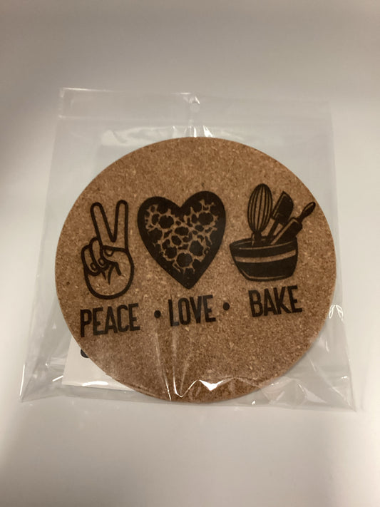 Peace/Love Bake Trivet